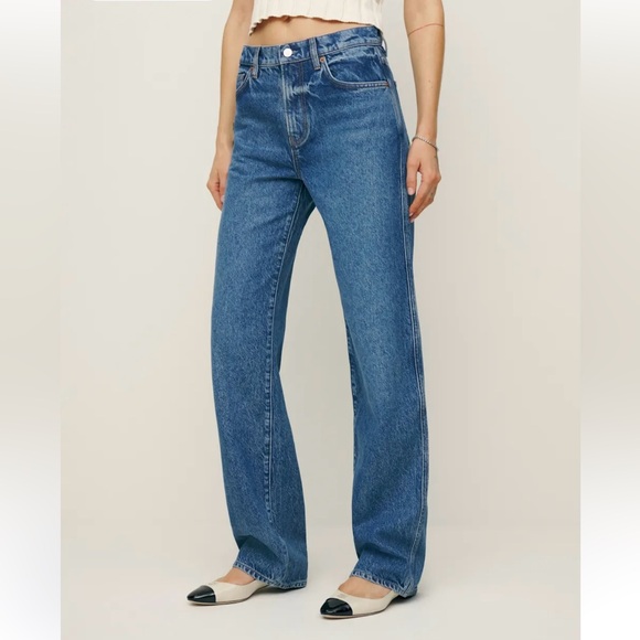 Reformation Denim - Reformation Val 90s Mid Rise Straight Leg Jeans